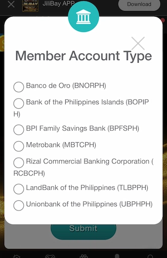 Step 2: Select a member account type.